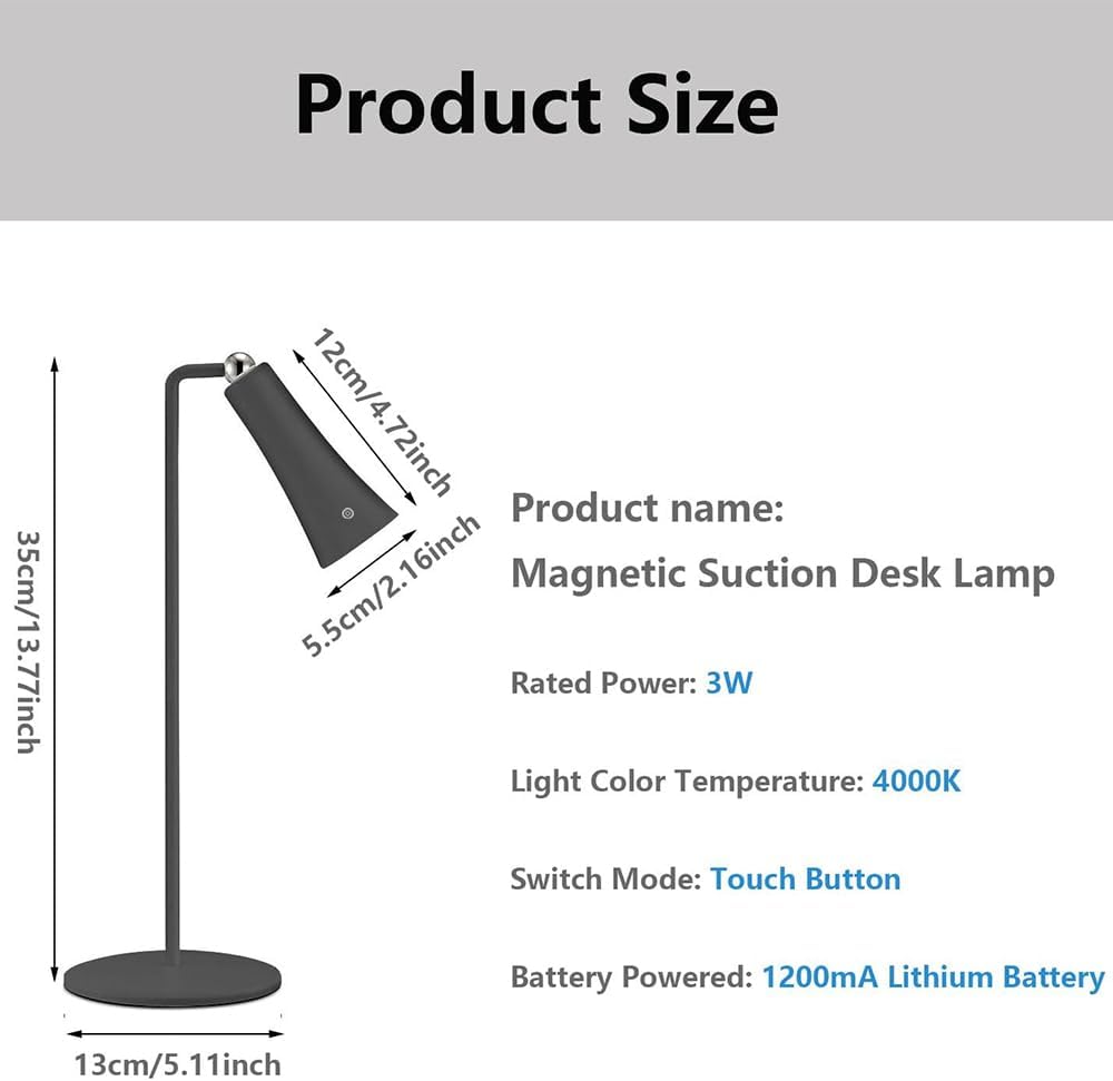 4 in 1 Rechargeable Desk Lamp (180 degrees)