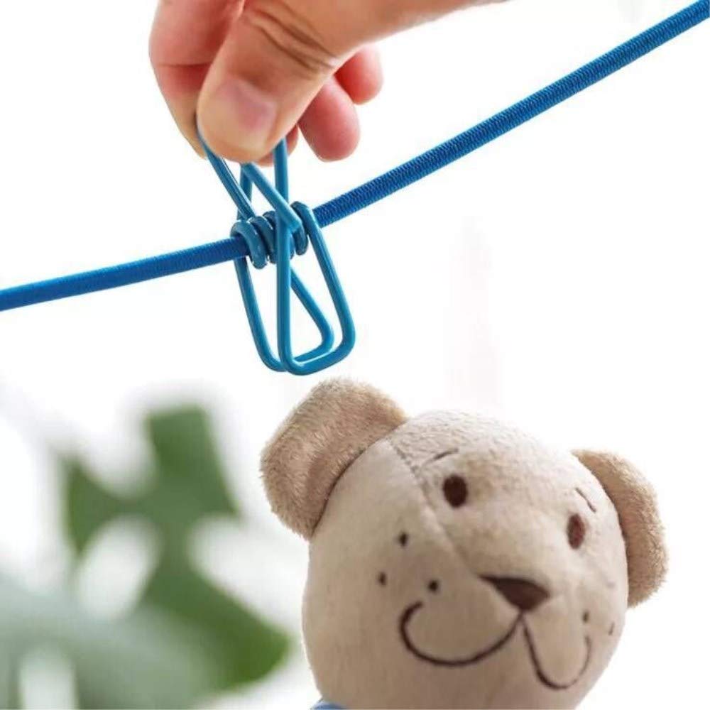 Elastic Clothesline with Clips