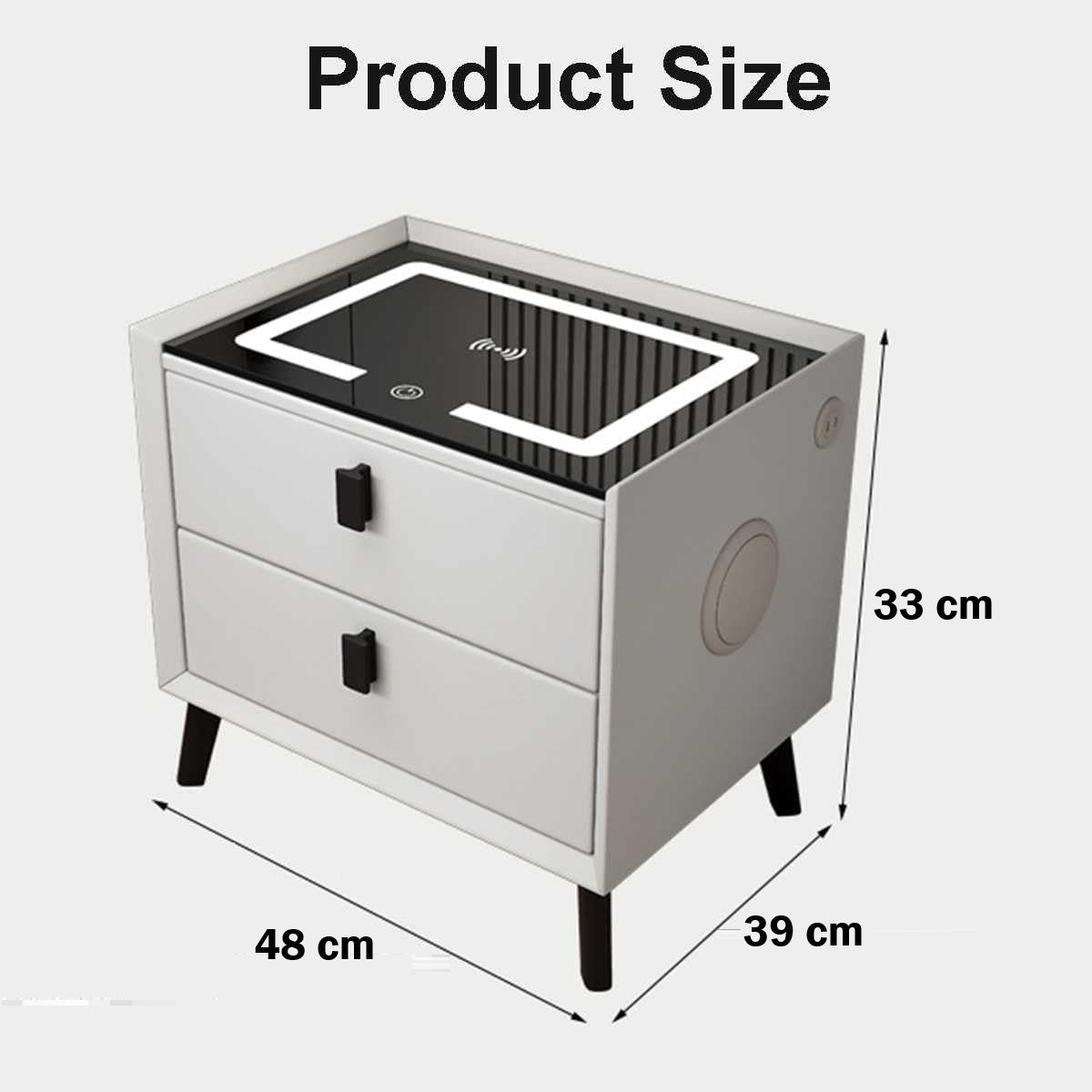 Smart Fingerprint Bedside Drawer