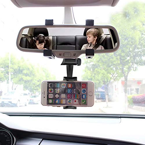 Car Rear View Mirror Phone Holder