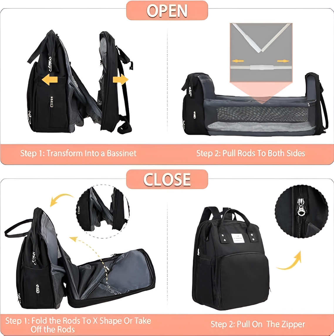 2 in 1 Baby Bag & Portable Bed