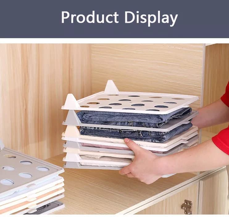 Stackable Clothing Organizer with Shelf Dividers