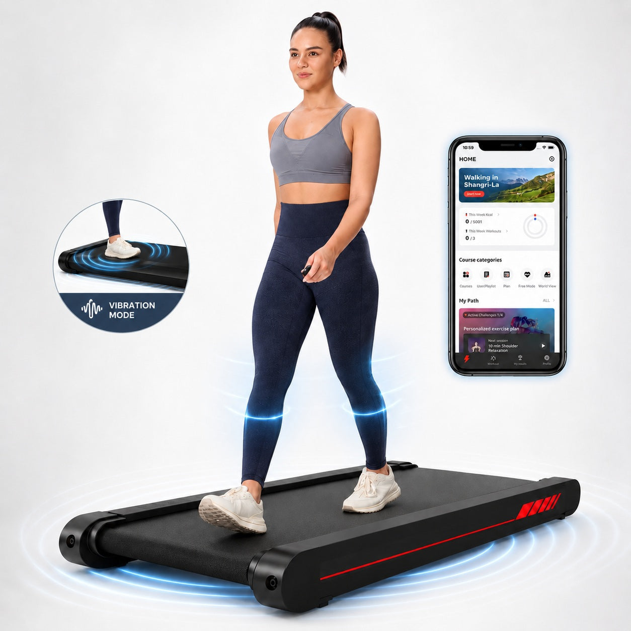Treadmill With Vibration Pad