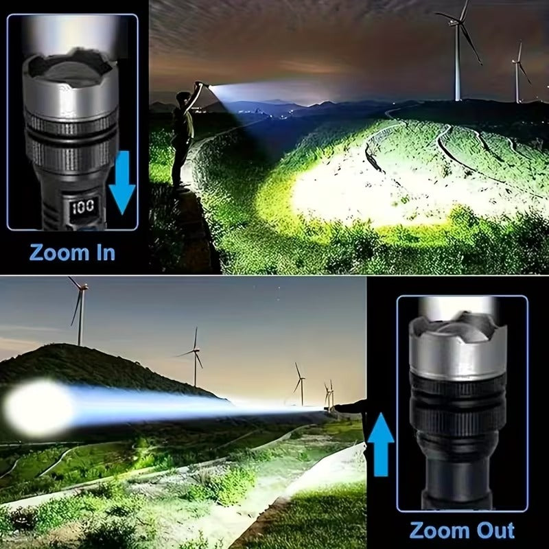 Powerful Rechargeable LED Flashlight