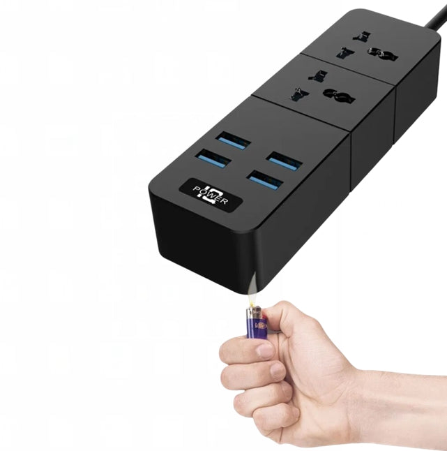Universal Power Strip with USB Ports