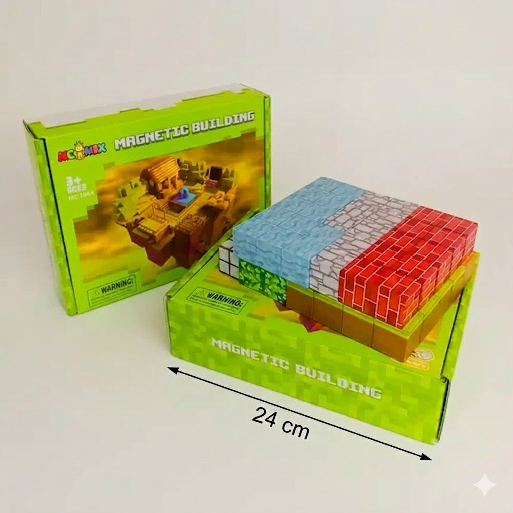114-Pcs Magnetic Minecraft Blocks Set