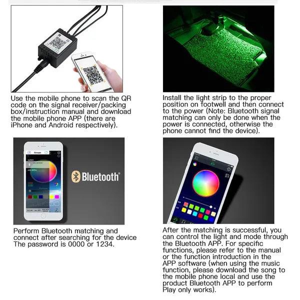 Atmosphere Car LED Lights (4 Doors) - 961stores