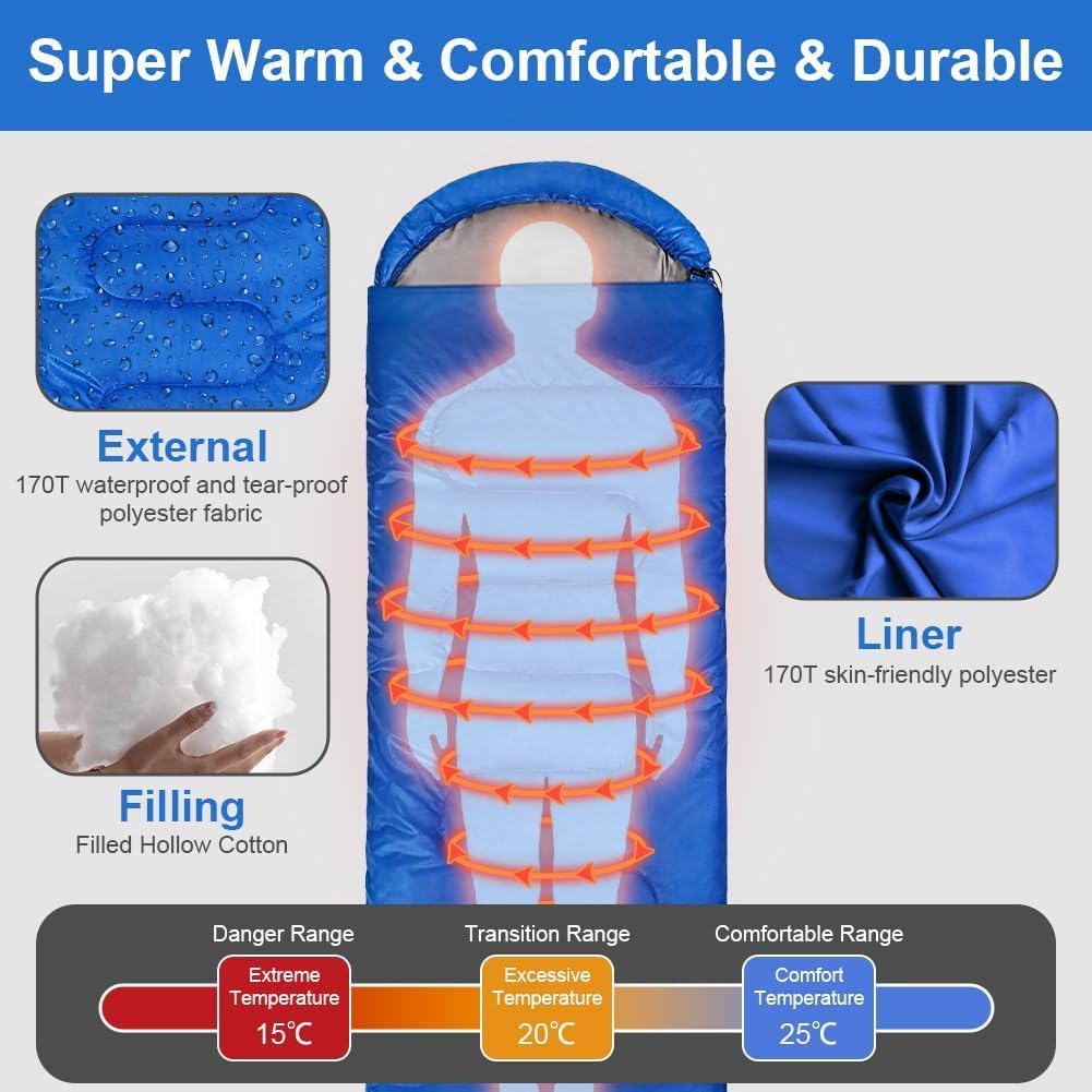 Lightweight 4-Season Waterproof Sleeping Bag