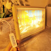 Rechargeable 3D LED Frame Lamps