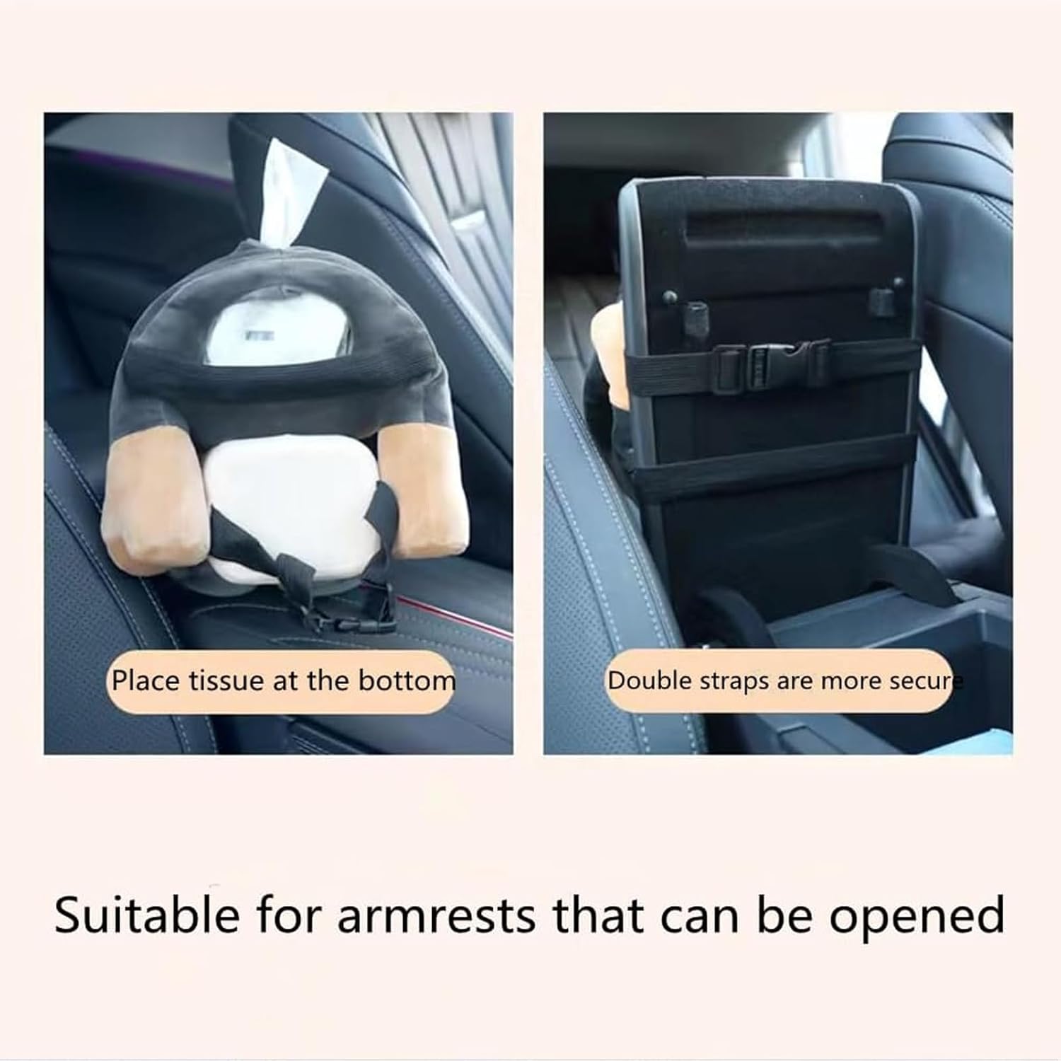 2-in-1 Plush Tissue Storage Box