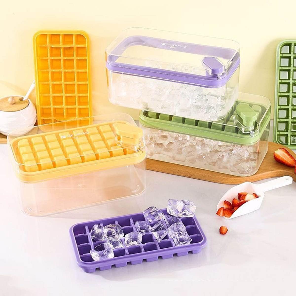 One Button Ice Cube Tray