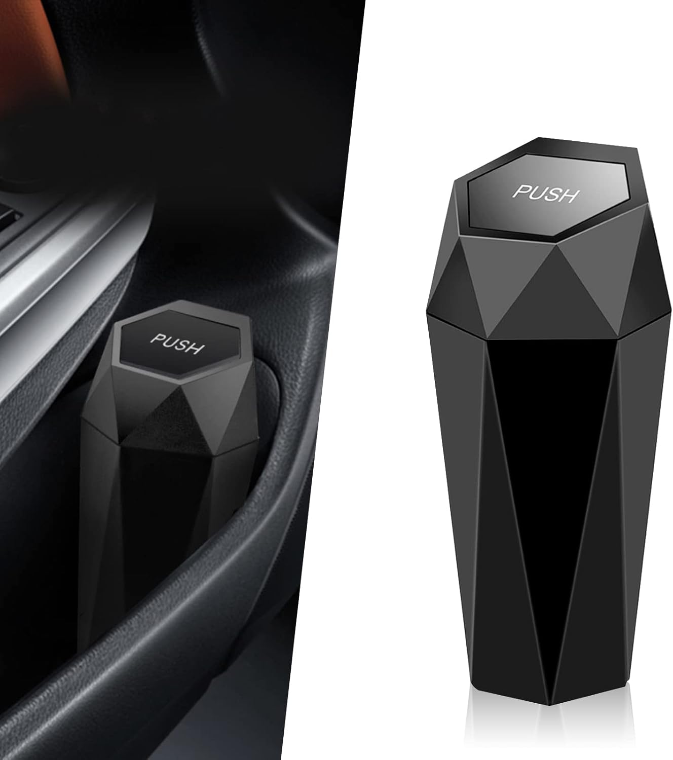 Diamond Car Trash Can