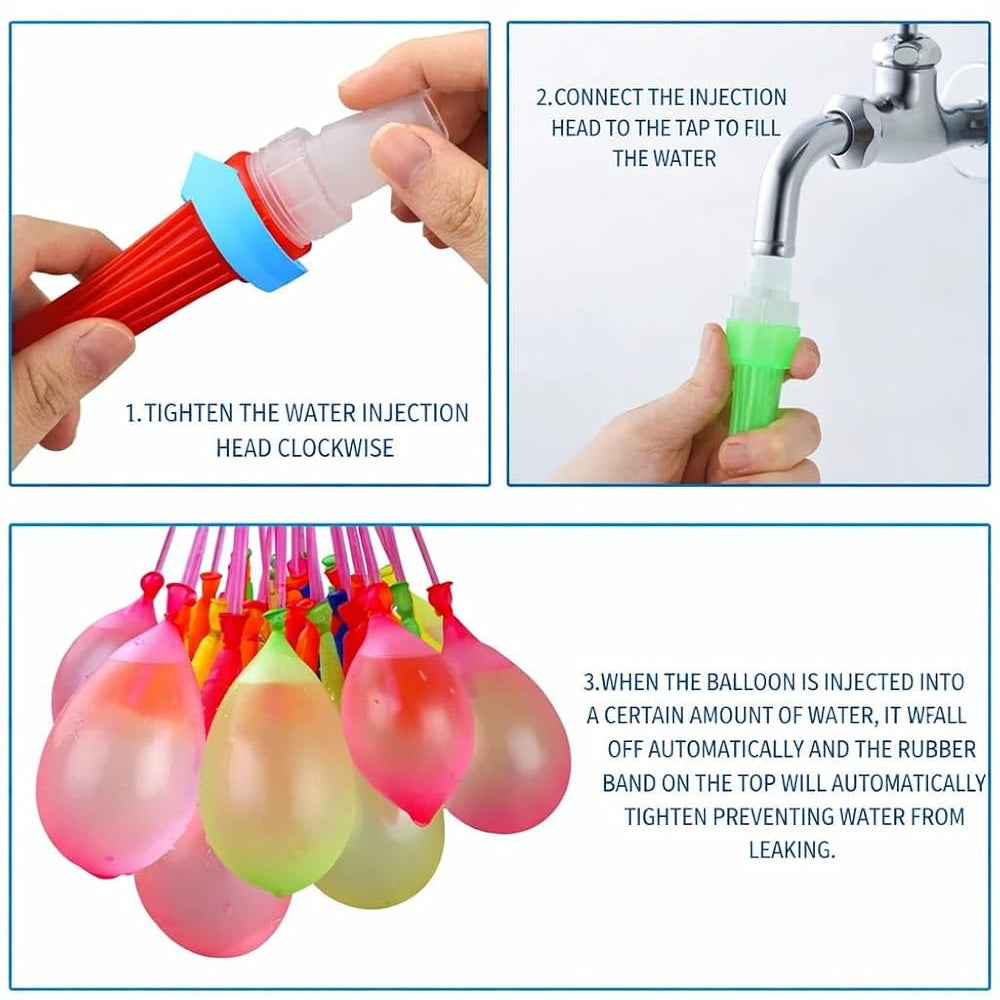 111-Pcs Quick-Fill Water Balloons