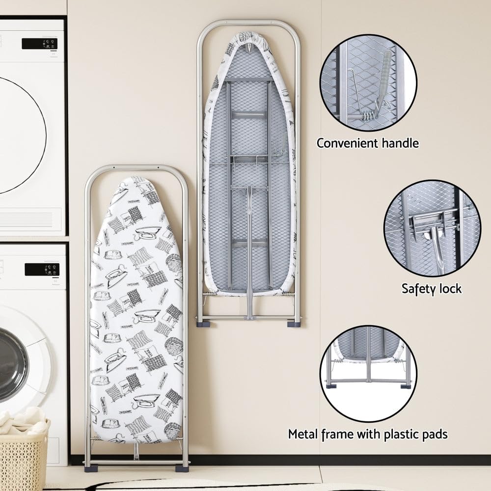Over-Door And Wall Ironing Board