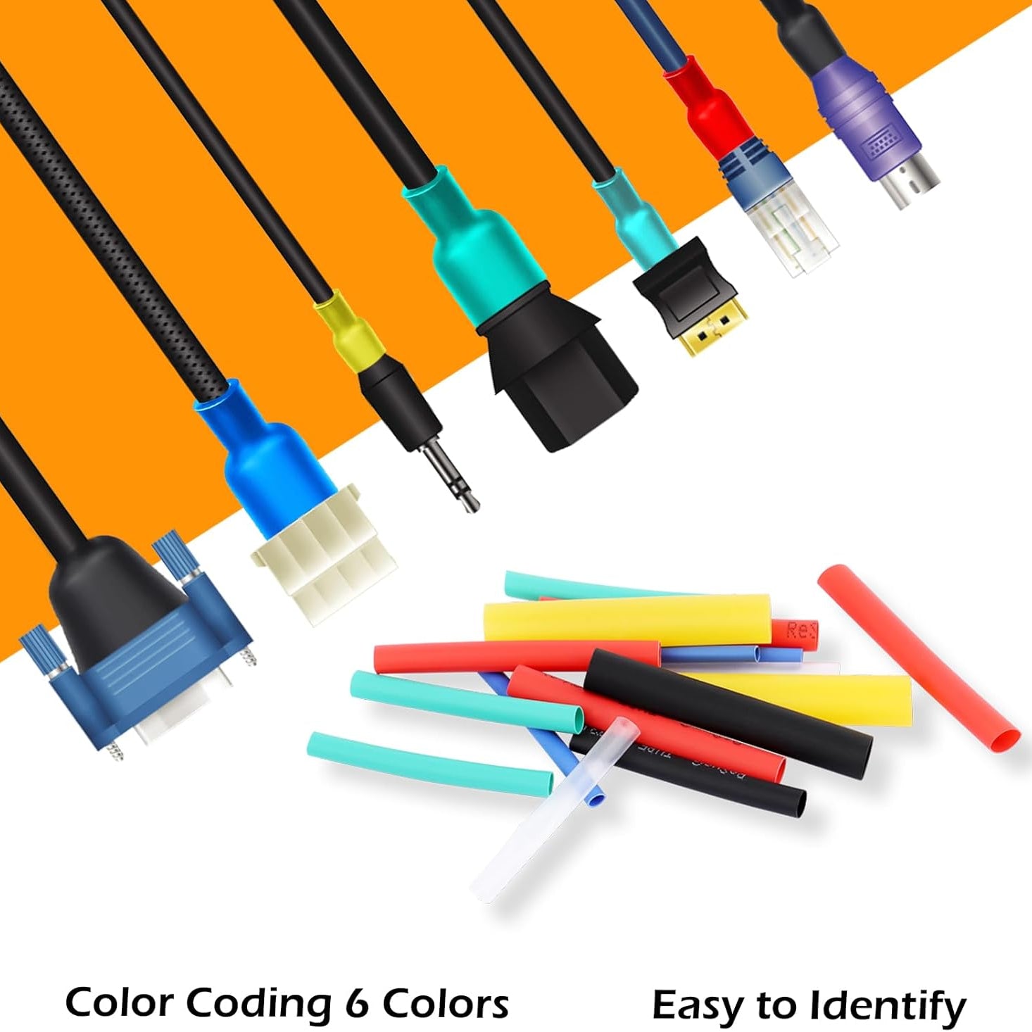 580pcs Heat Shrink Tubing Kit