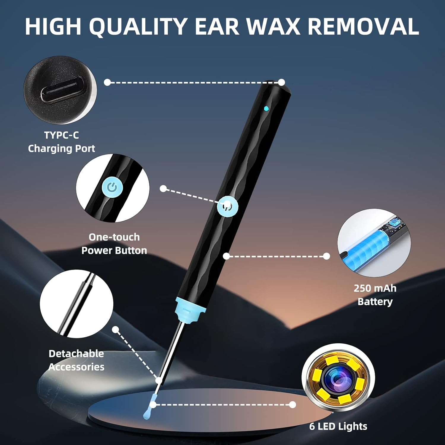 Smart WiFi Ear Cleaner Camera