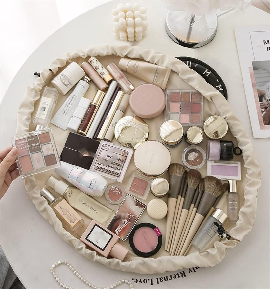 Flat Expandable Makeup Bag