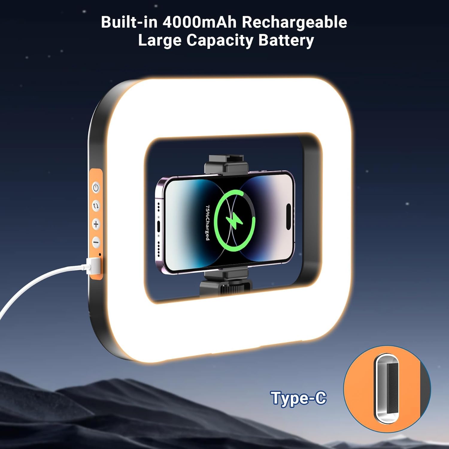 Portable Selfie Ring Light