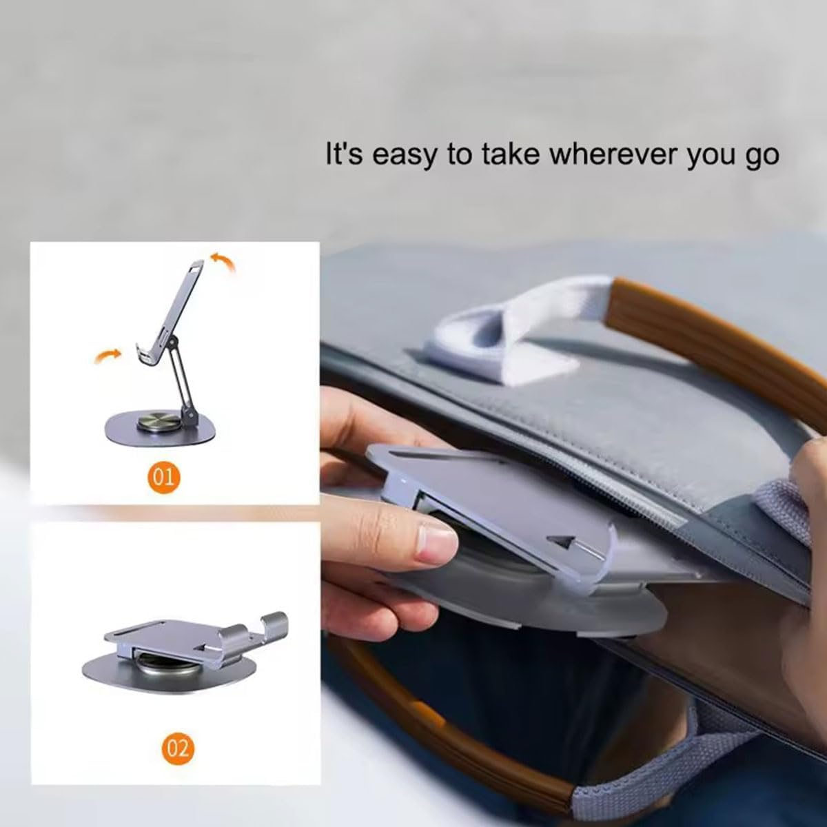 Foldable Aluminum Phone and Tablet Stand