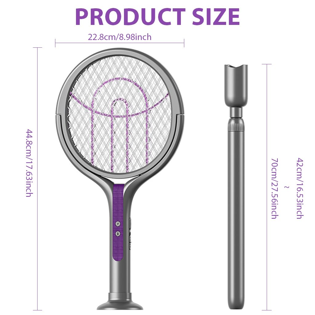 Foldable Electric Bug Swatter Racket