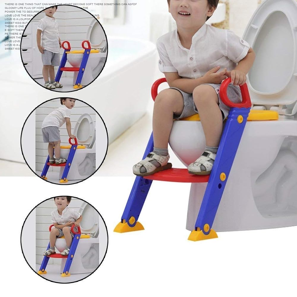Toilet Seat Foldable Ladder