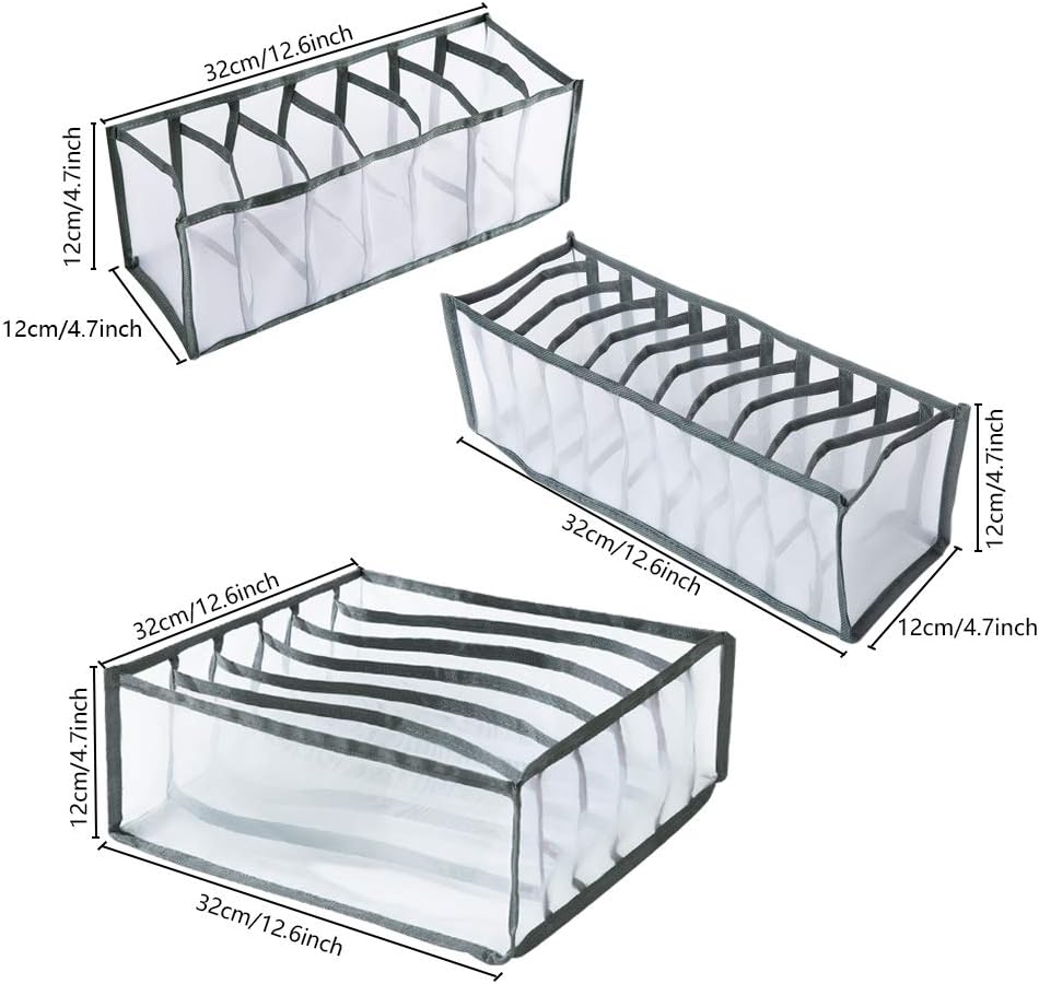 3 Pieces Drawer Organizer Set