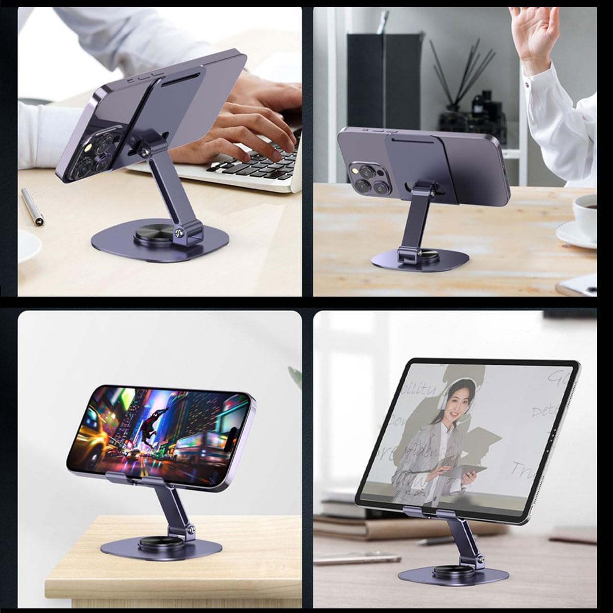 Foldable Aluminum Phone and Tablet Stand