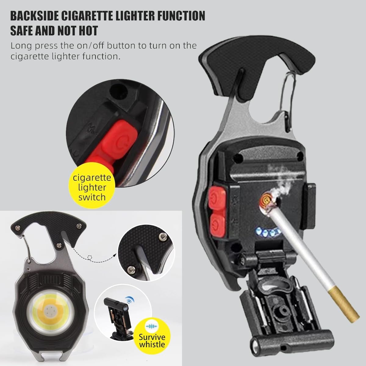 Multi Functional Keychain Portable Flashlight