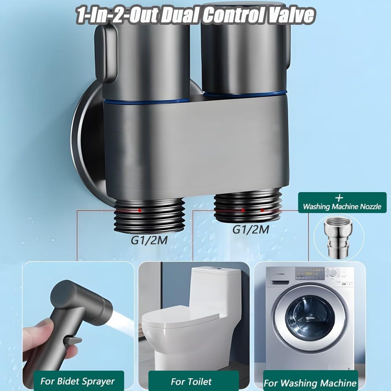 2-in-1 Shower Valve Sprayer