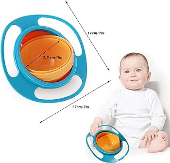 Anti-Spill Rotating Bowl