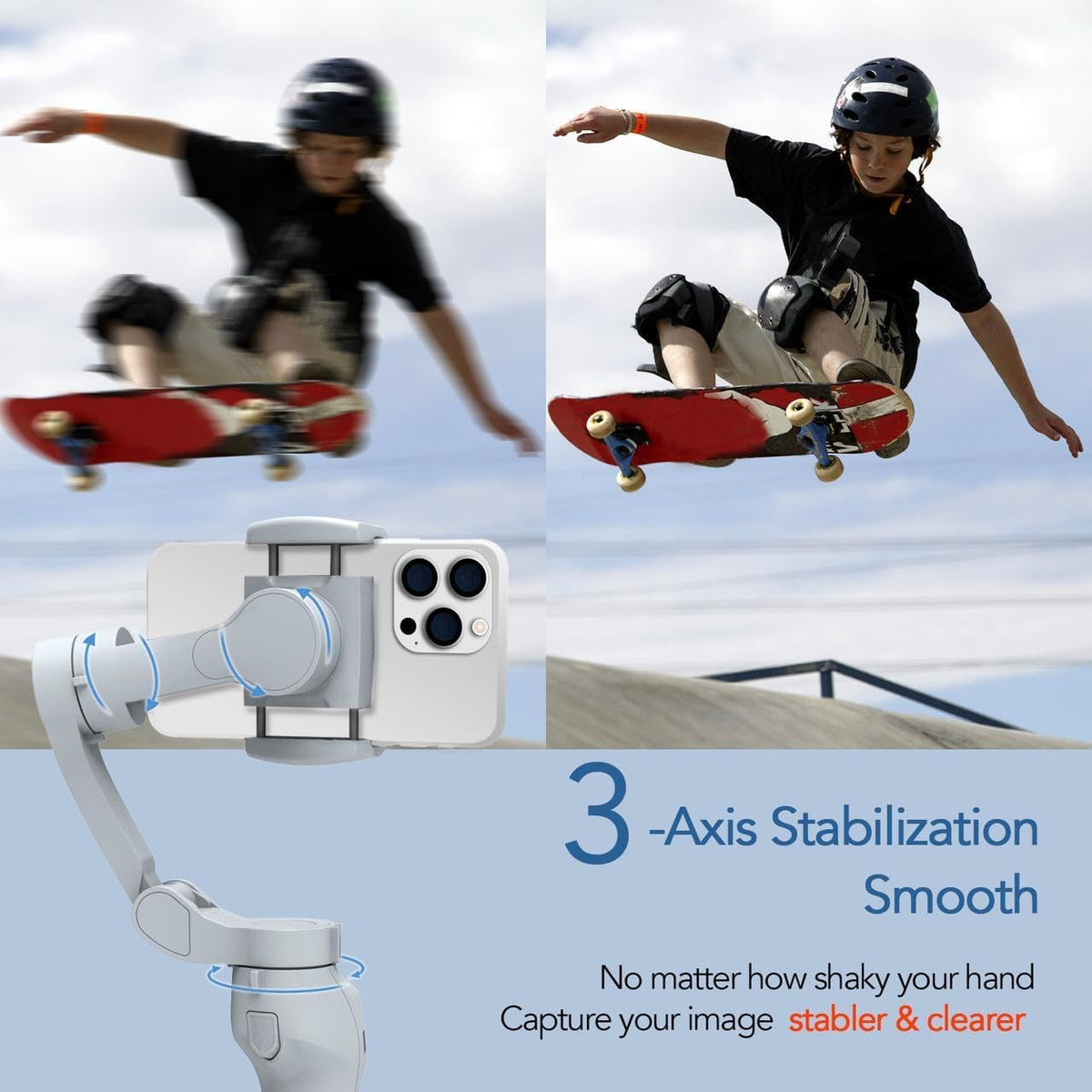 Smart Phone Gimbal with Fill Light
