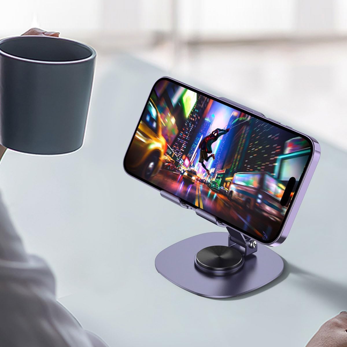 Foldable Aluminum Phone and Tablet Stand