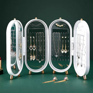 Foldable Mirror Jewelry Organizer
