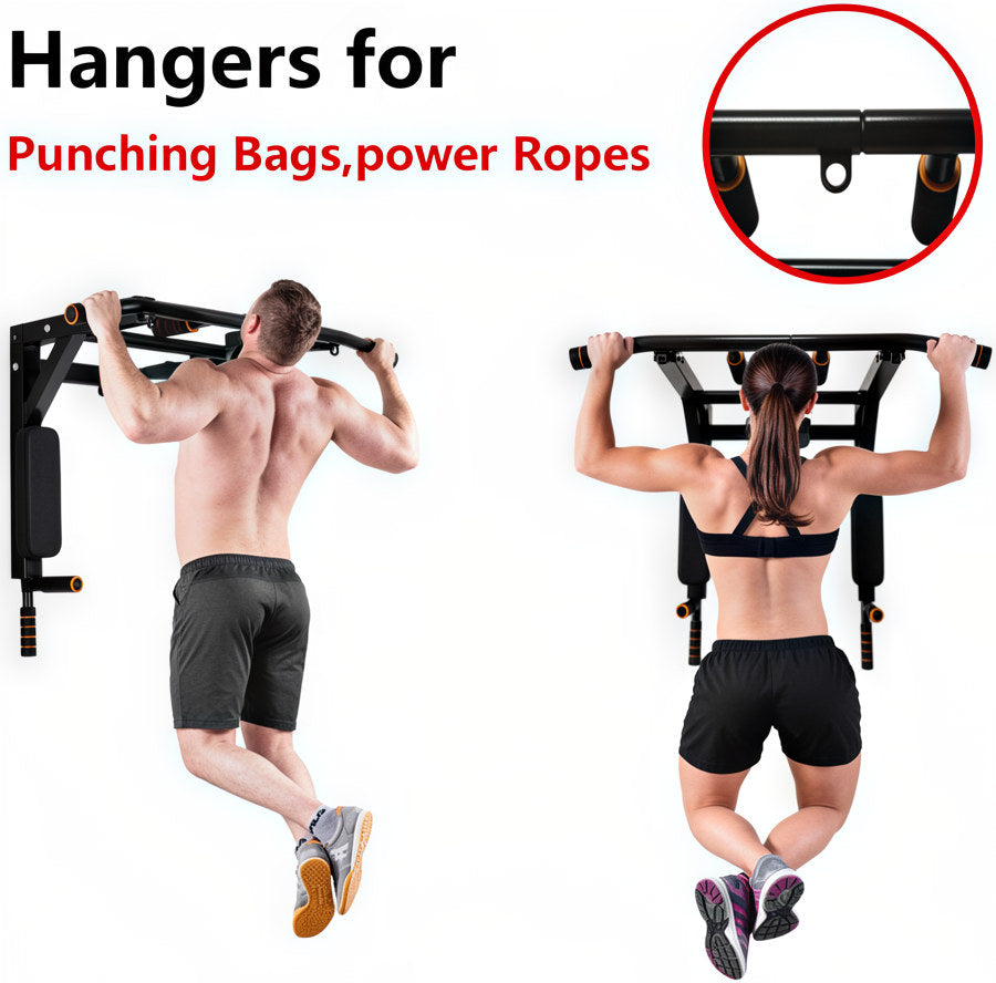 Wall Mounted Pull-Up and Dip Station