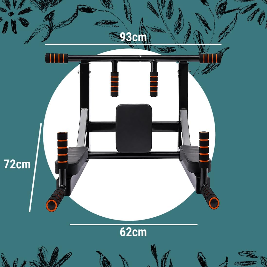 Wall Mounted Pull-Up and Dip Station