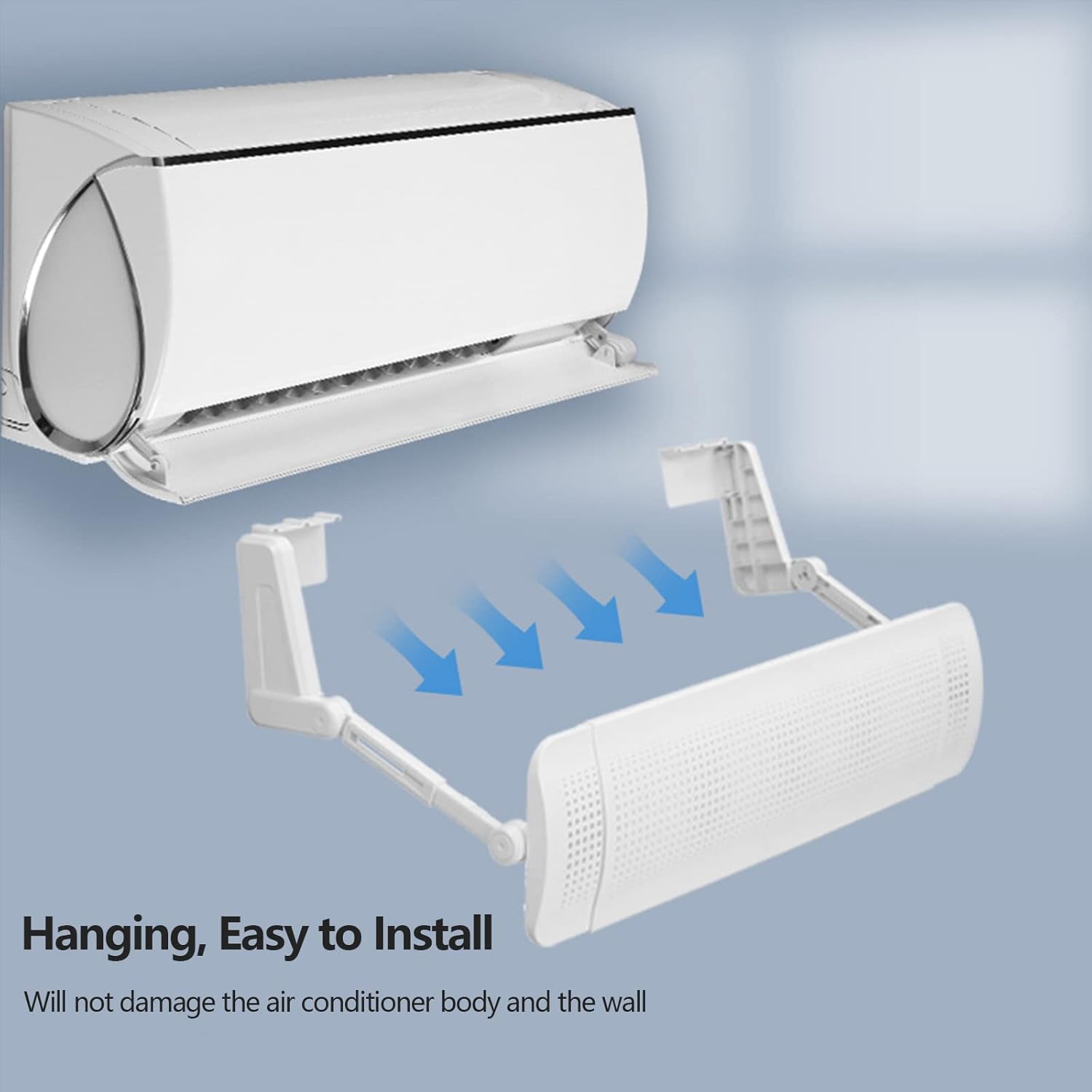 Rotatable AC Wind Deflector