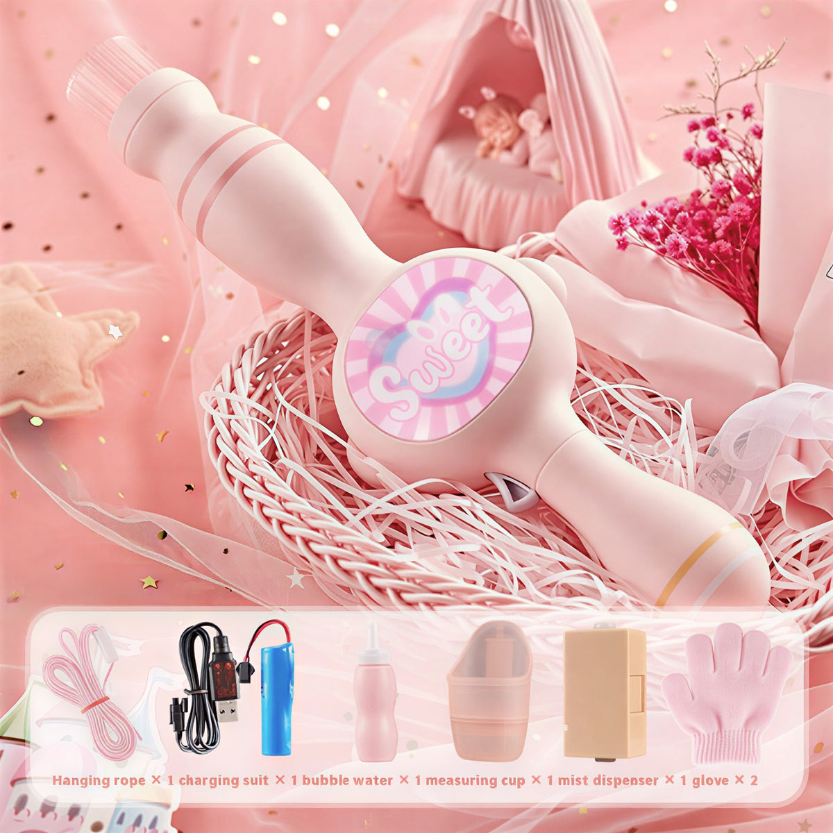 Kids Smoke Bubble Blower Machine
