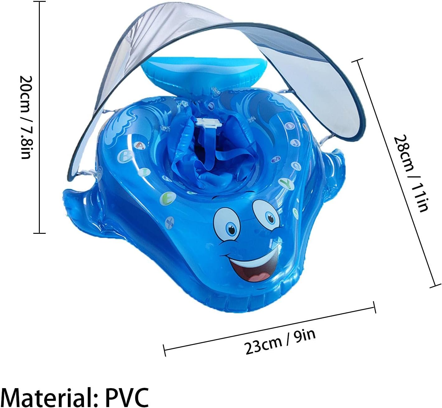 Baby Pool Float with Sun Cover