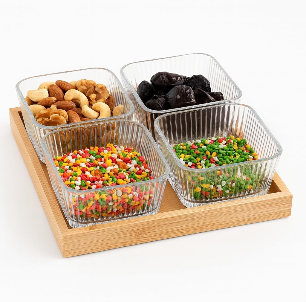Divided Snack Serving Tray