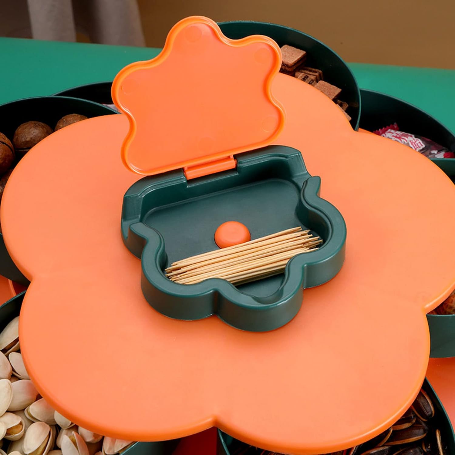 Rotating Flower Storage Box and Phone Holder