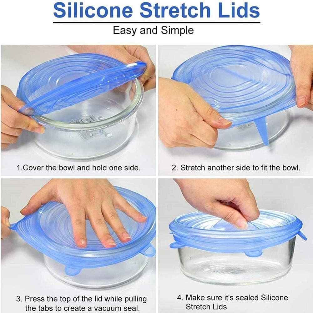 Silicone Stretch Lids (Set of 6)