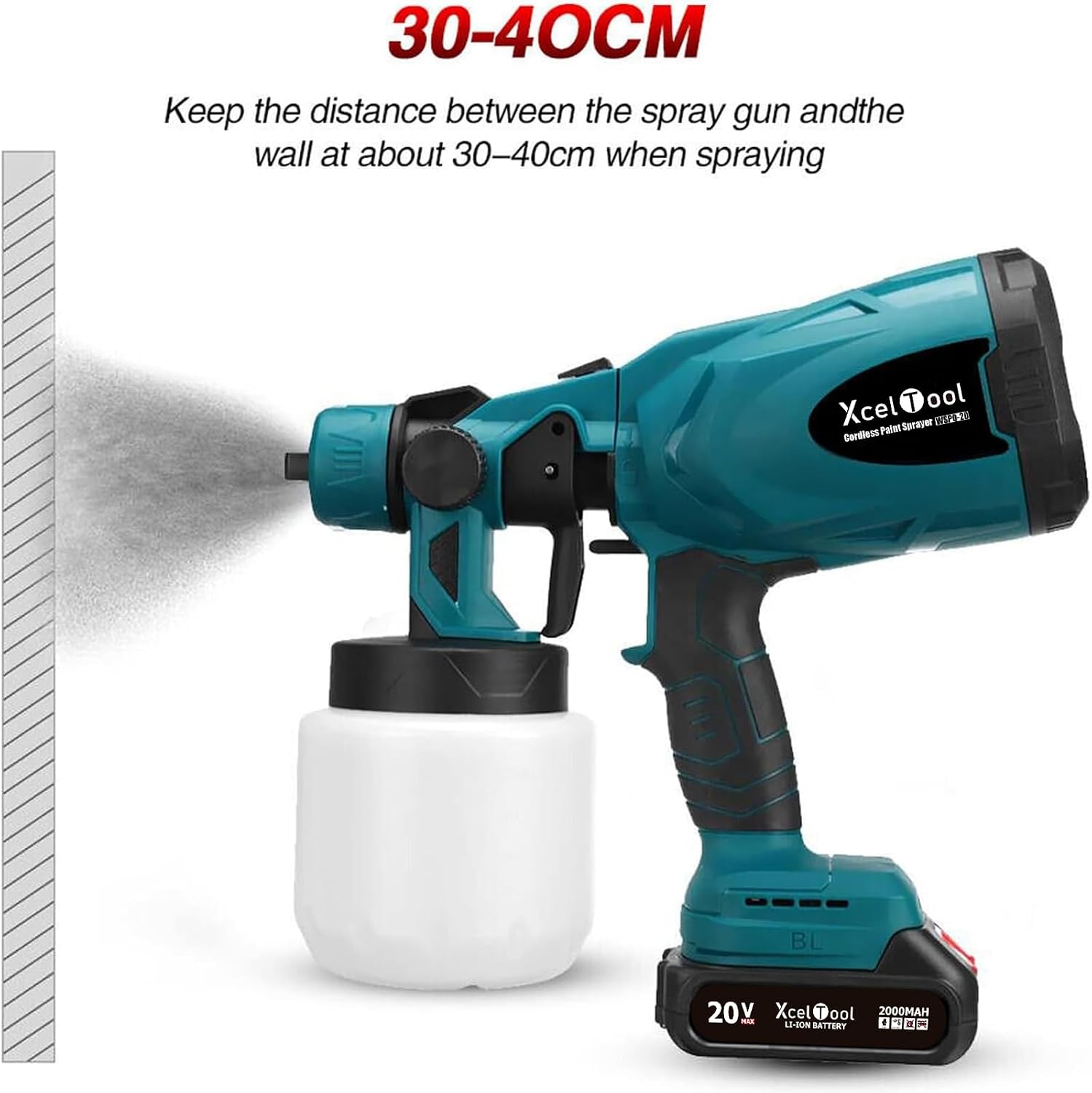 Cordless Paint Sprayer Gun