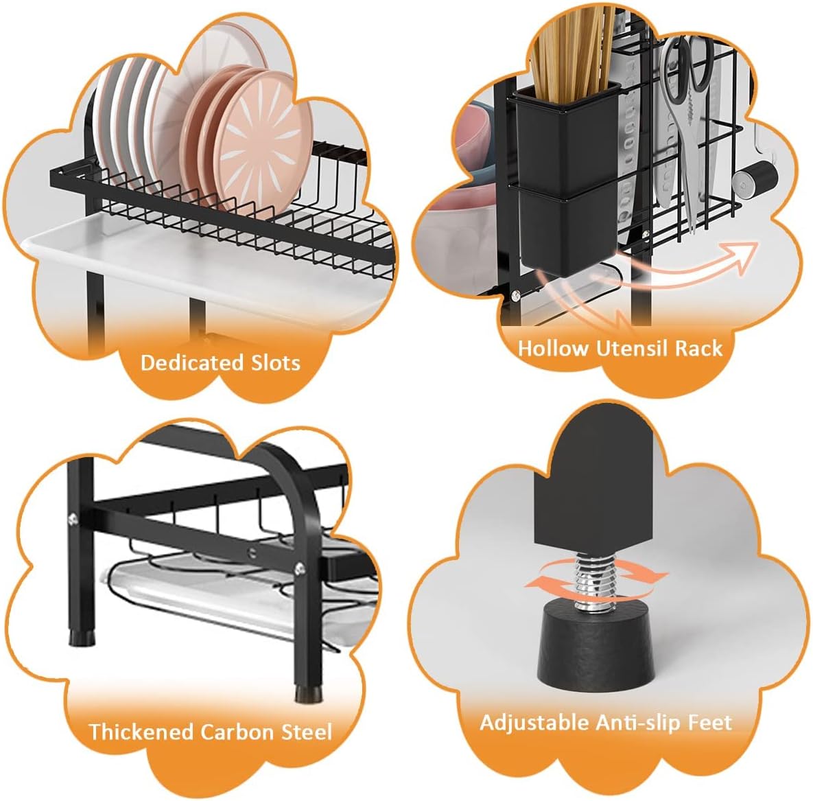 3 Layers Dish Drying Rack