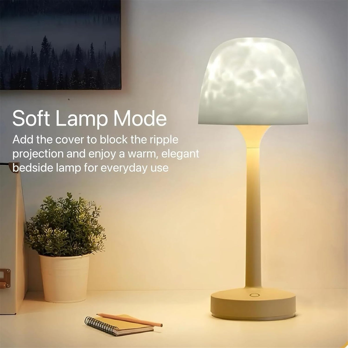 16-Color Ocean Wave Projector Shower Lamp