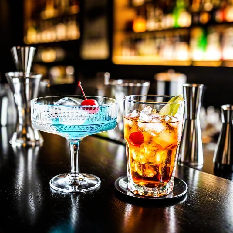 Set Of 6 Elegant Glass Cup