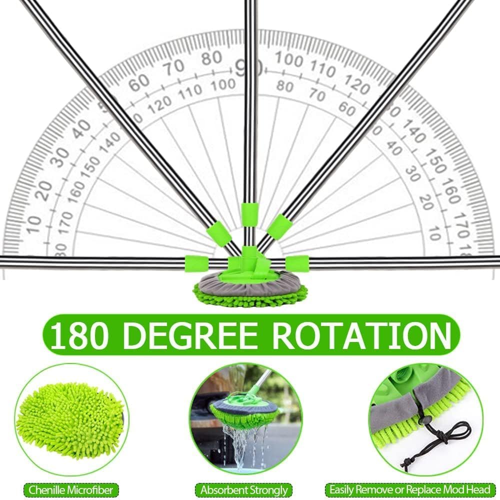 2-in-1 Car Wash Brush Mop Kit