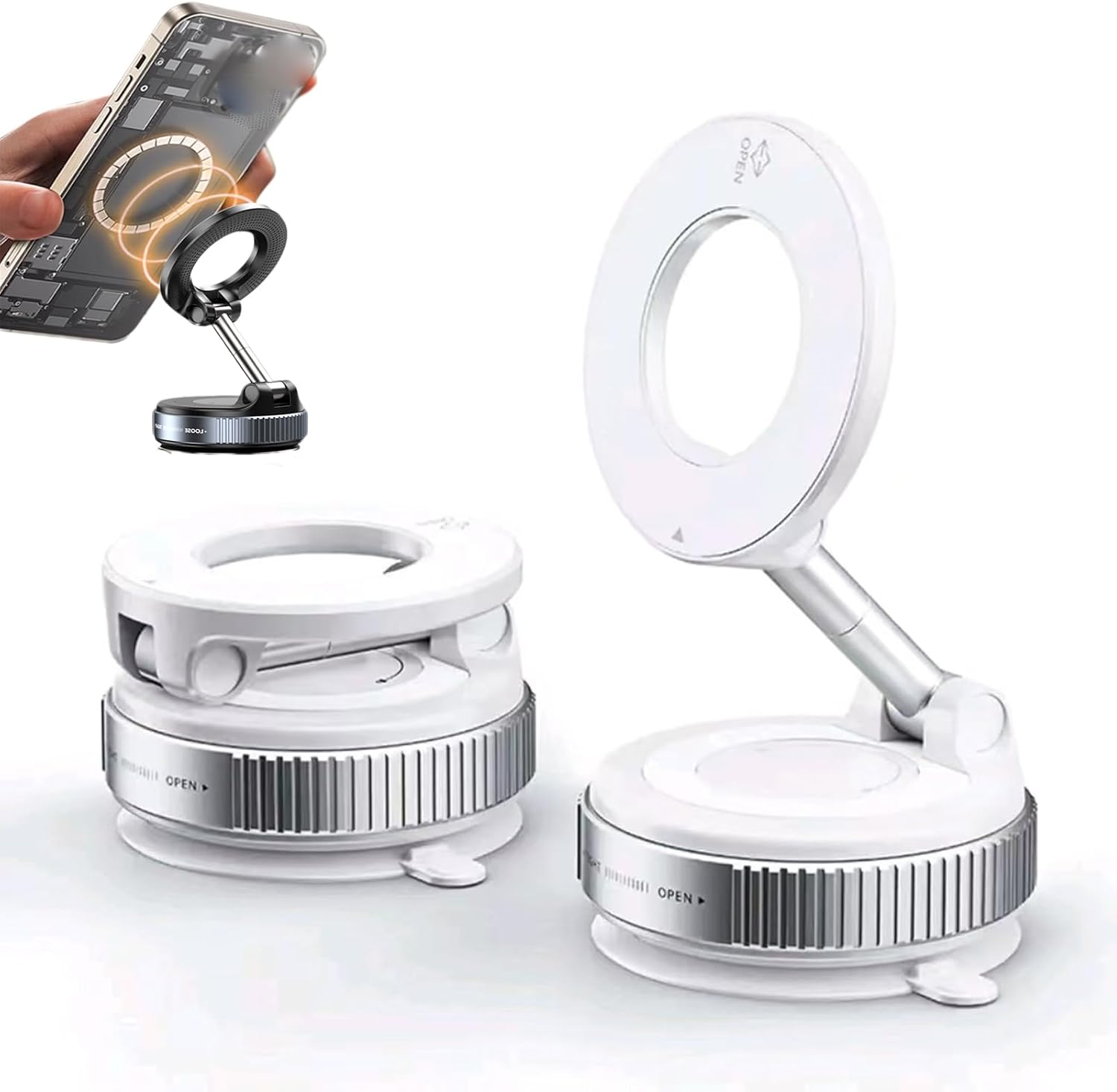 Magnetic foldable holder