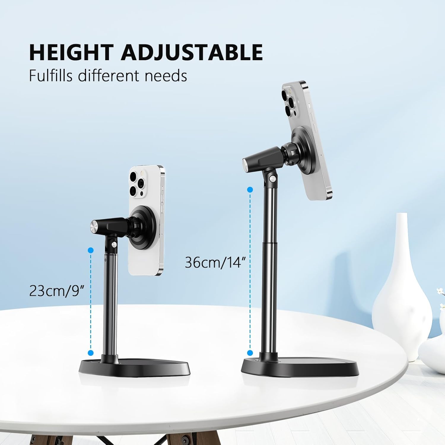 Rotating Magnetic Desk Phone Holder