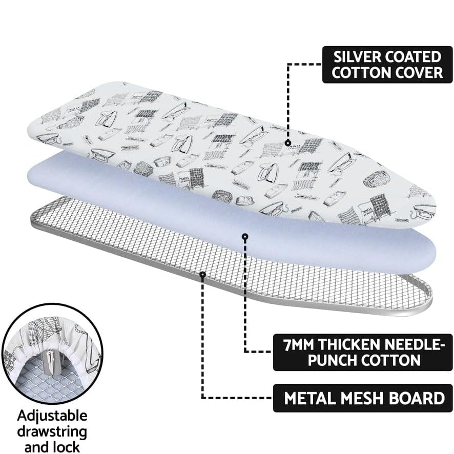 Over-Door And Wall Ironing Board