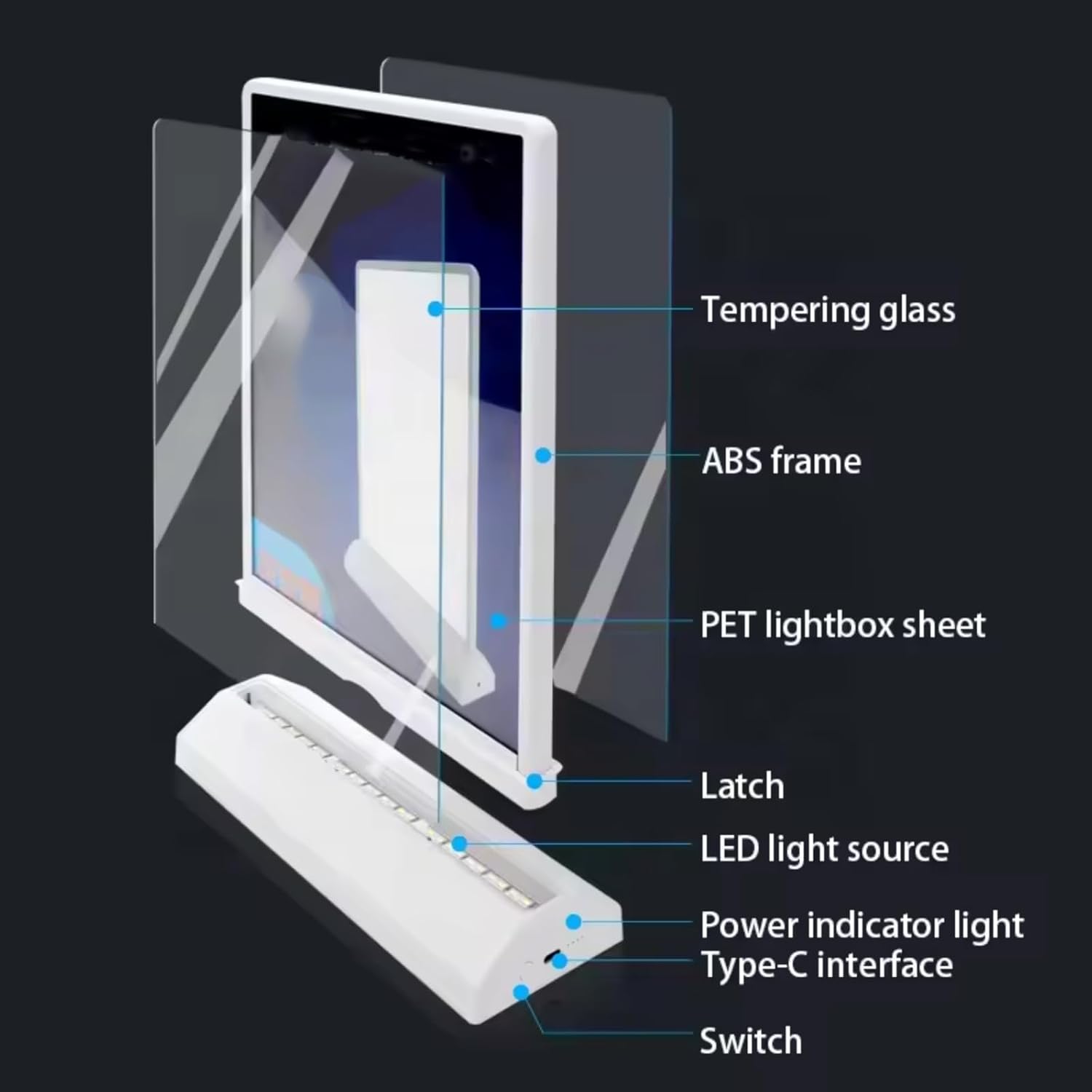 Double Sided Led Photo Frame
